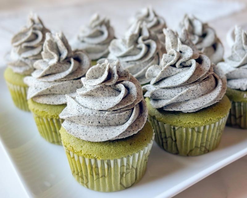 Matcha-Black-Sesame-Cupcake-